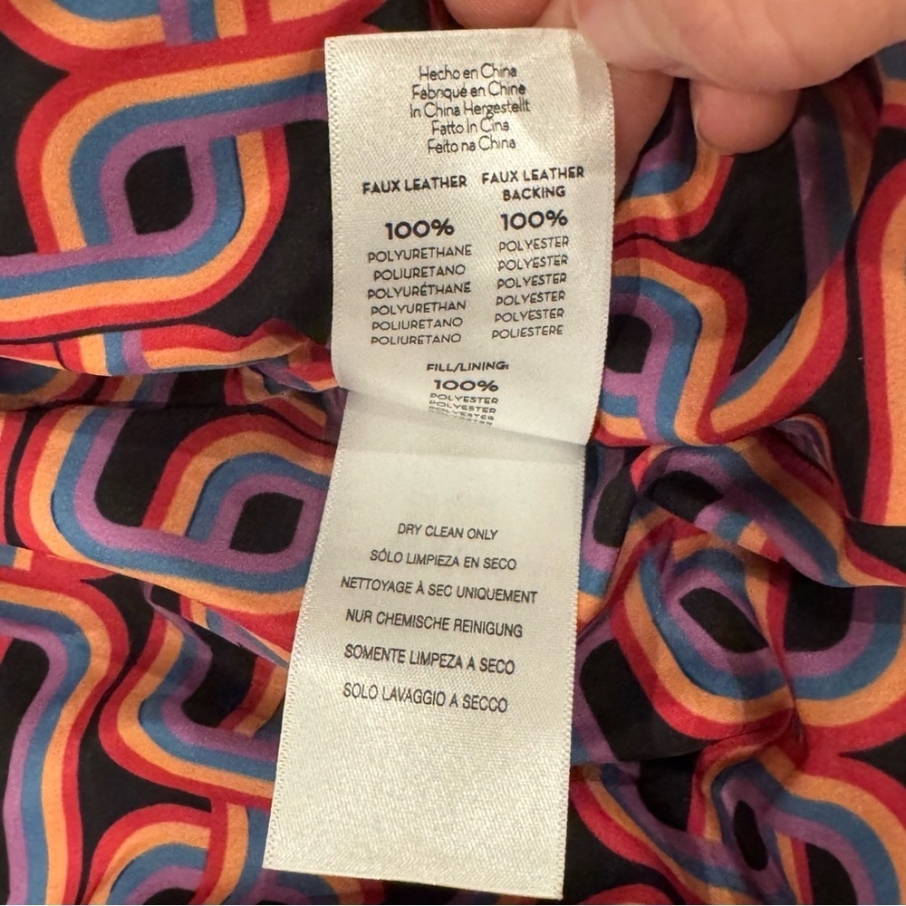 MOTHER The Drop Pillow Talk Puffer Jacket vegan leather white ecru size large - Picture 13 of 16